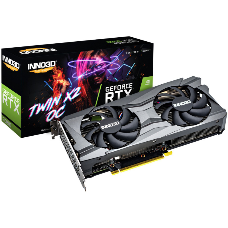 INNO3D GeForce RTX 3060 TWIN X2 OC LHR Grafische kaart