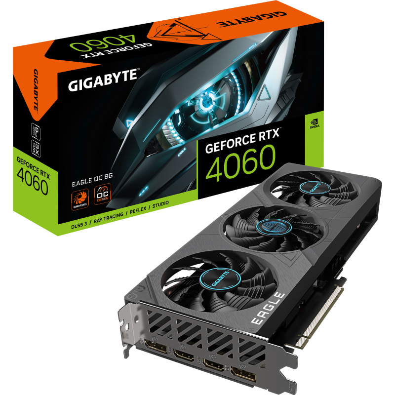 GIGABYTE GeForce RTX 4060 EAGLE OC 8G Grafische kaart