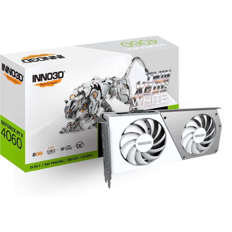 INNO3D GeForce RTX 4060 Twin X2 OC White Grafische kaart