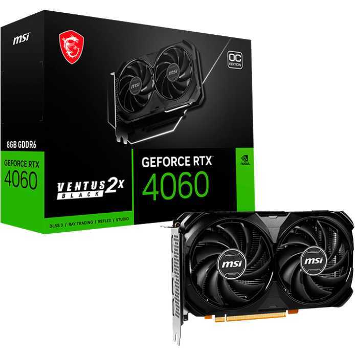 MSI GeForce RTX 4060 VENTUS 2X BLACK 8G OC Grafische kaart