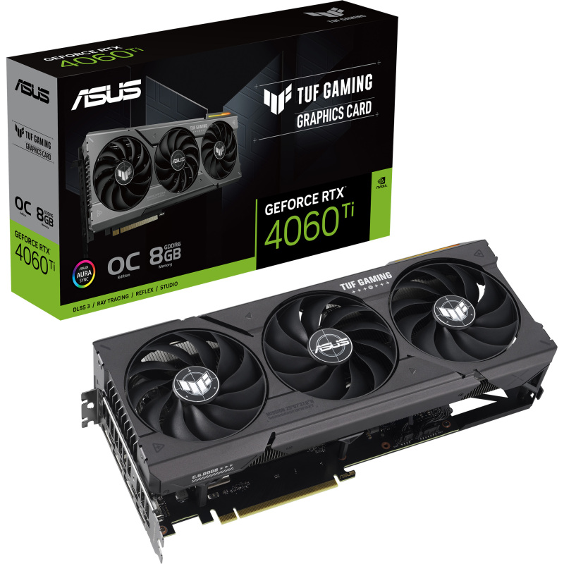 ASUS TUF Gaming GeForce RTX 4060 Ti 8GB GDDR6 OC Edition Grafische kaart