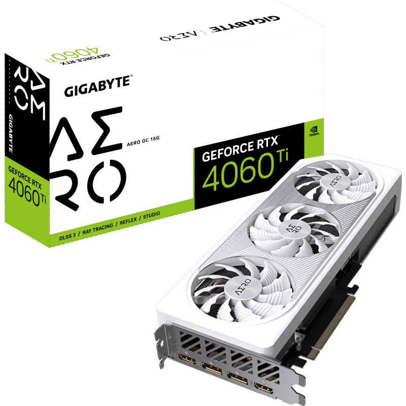 GIGABYTE GeForce RTX 4060 Ti AERO OC 16G Grafische kaart