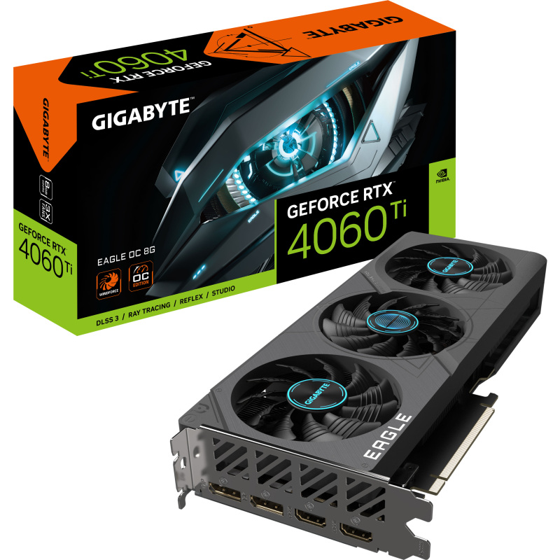 GIGABYTE GeForce RTX 4060 Ti EAGLE OC 8G Grafische kaart