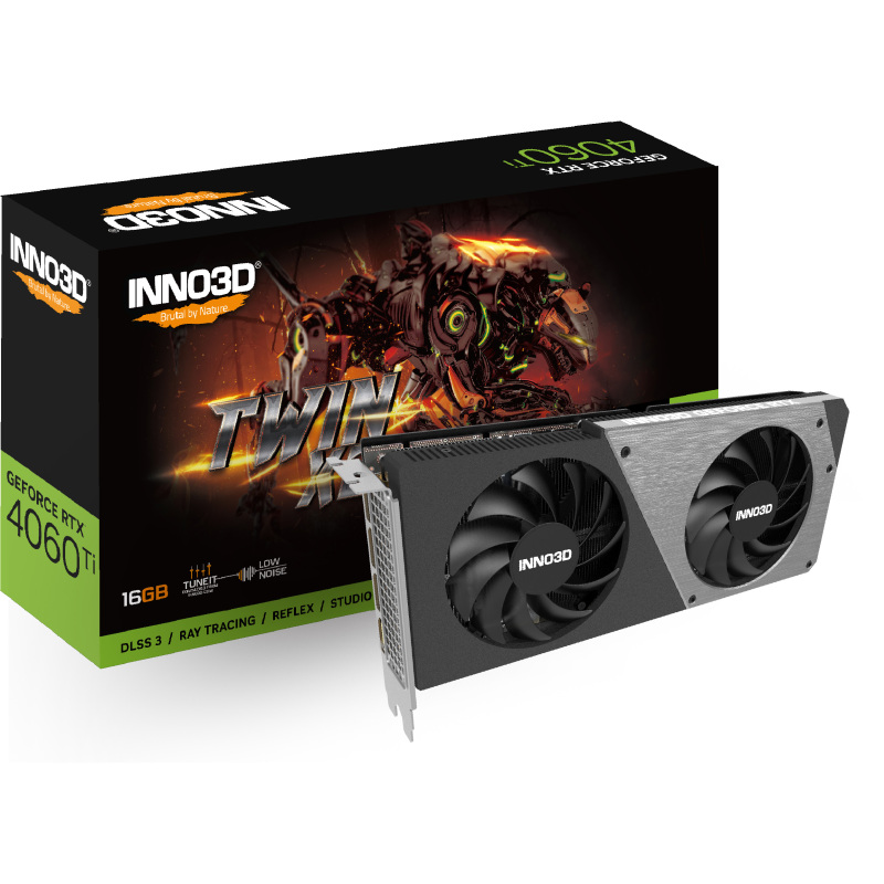 INNO3D GeForce RTX 4060 Ti 16GB TWIN X2 Grafische kaart