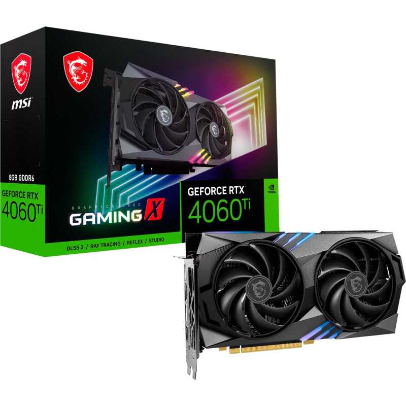 MSI GeForce RTX 4060 Ti GAMING X 8G Grafische kaart