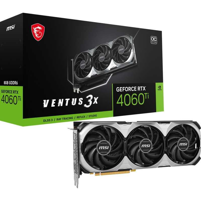 MSI GeForce RTX 4060 Ti VENTUS 3X 8G OC Grafische kaart