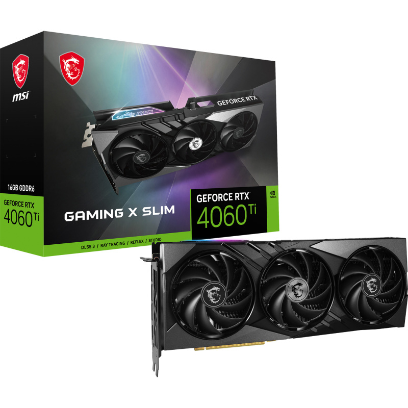 MSI GeForce RTX 4060 Ti GAMING X SLIM 16G Grafische kaart