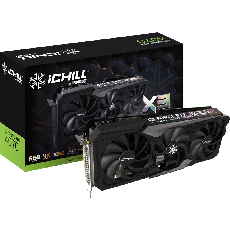 INNO3D GeForce RTX 4070 ICHILL X3 12G Grafische kaart