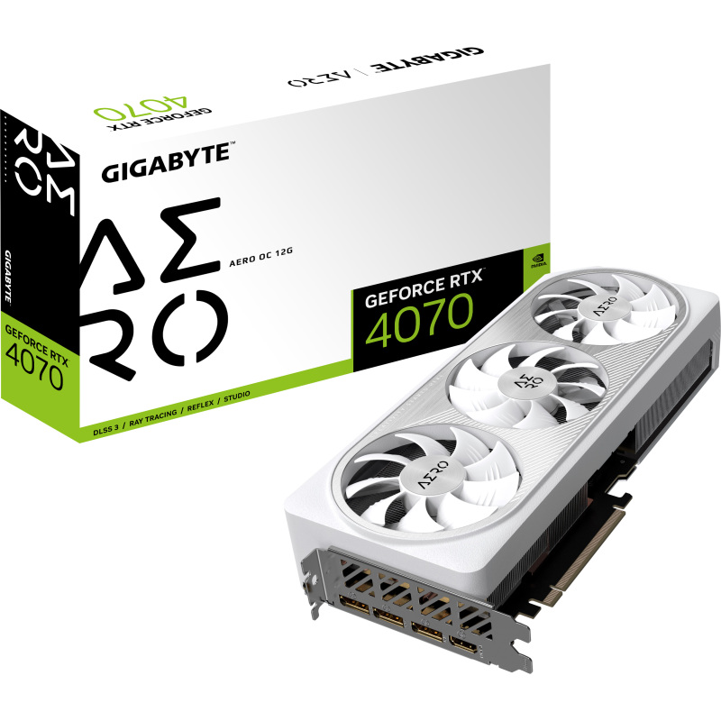 GIGABYTE GeForce RTX 4070 AERO OC 12G Grafische kaart