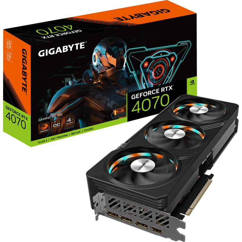 GIGABYTE GeForce RTX 4070 GAMING OC 12G Grafische kaart