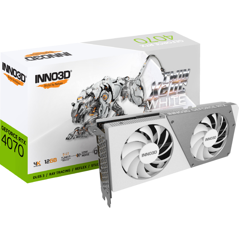 INNO3D GeForce RTX 4070 TWIN X2 OC White 12GB Grafische kaart