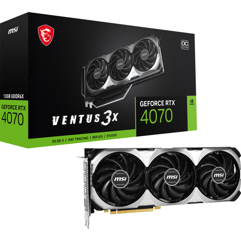 MSI GeForce RTX 4070 VENTUS 3X 12G OC Grafische kaart