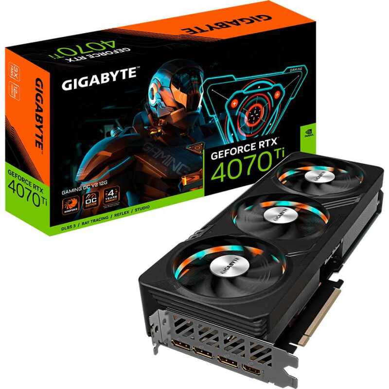 GIGABYTE GeForce RTX 4070 Ti GAMING OC V2 12G Grafische kaart