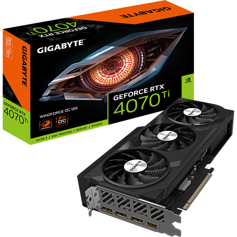GIGABYTE GeForce RTX 4070 Ti Windforce OC 12G Grafische kaart