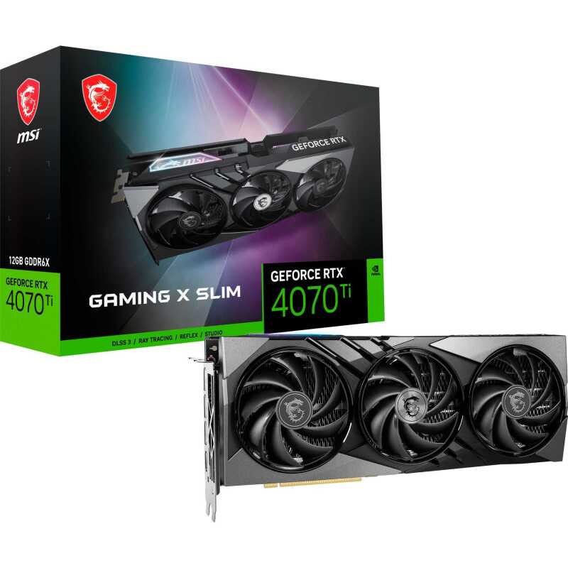 MSI GeForce RTX 4070 Ti GAMING X SLIM 12G Grafische kaart