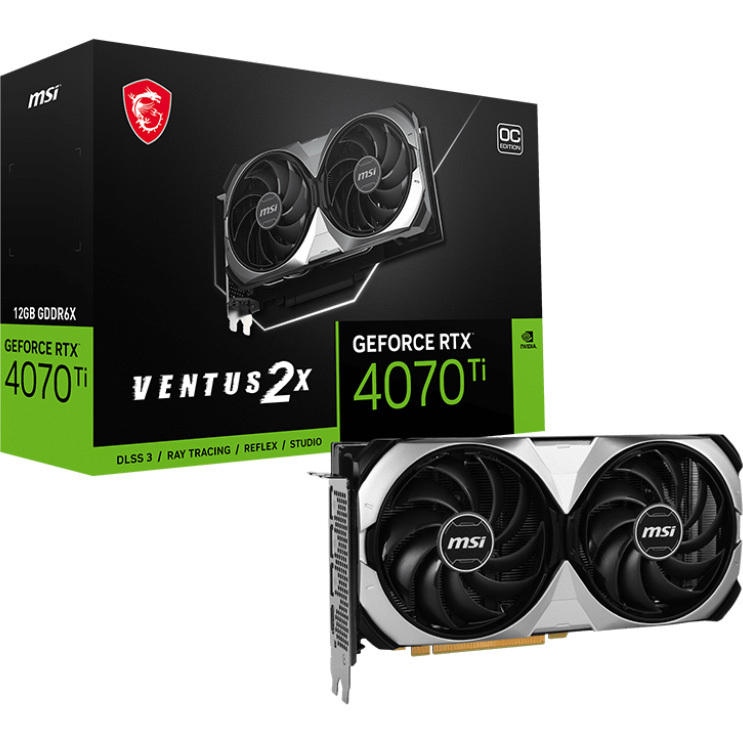 MSI GeForce RTX 4070 Ti VENTUS 2X 12G OC Grafische kaart