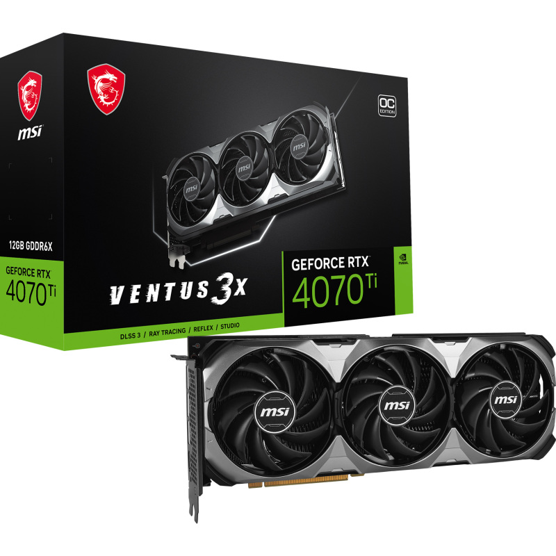 MSI GeForce RTX 4070 Ti VENTUS 3X E1 OC 12G Grafische kaart