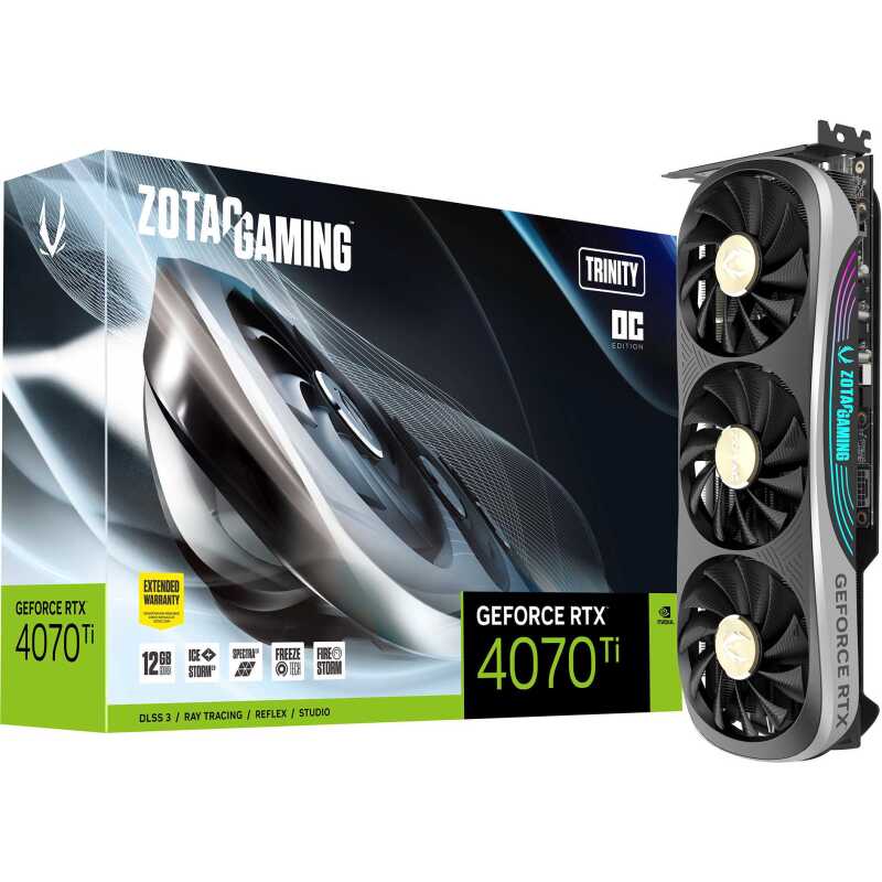 ZOTAC GeForce RTX 4070 Ti Trinity OC Grafische kaart
