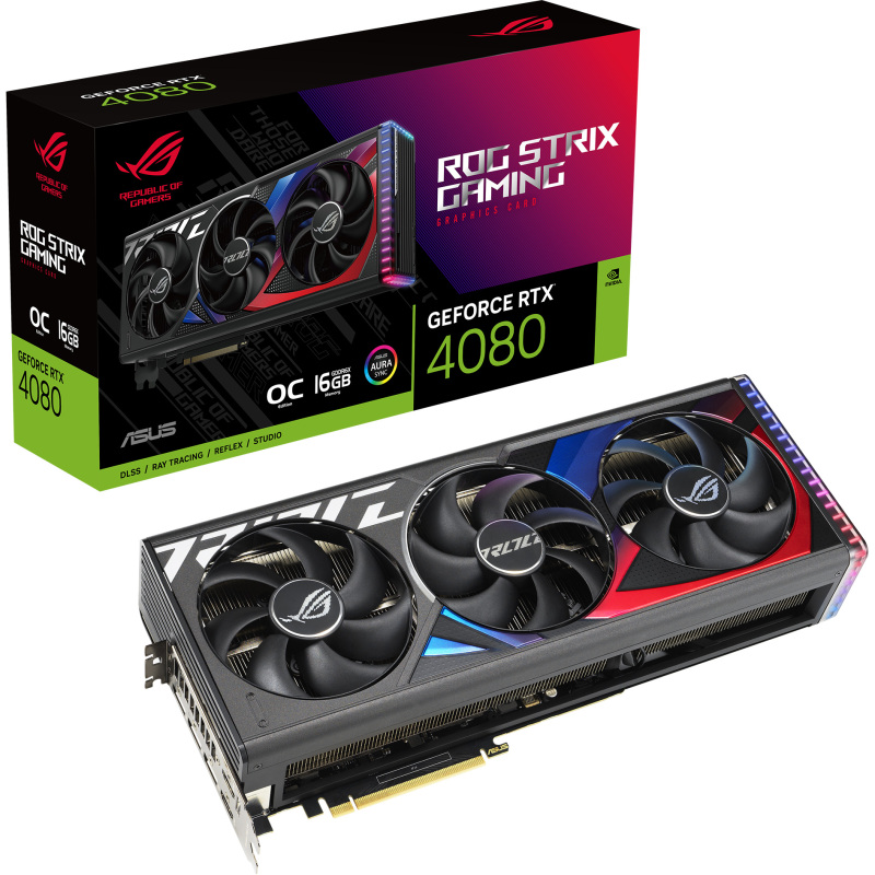 ASUS ROG Strix GeForce RTX 4080 16GB OC Edition Grafische kaart