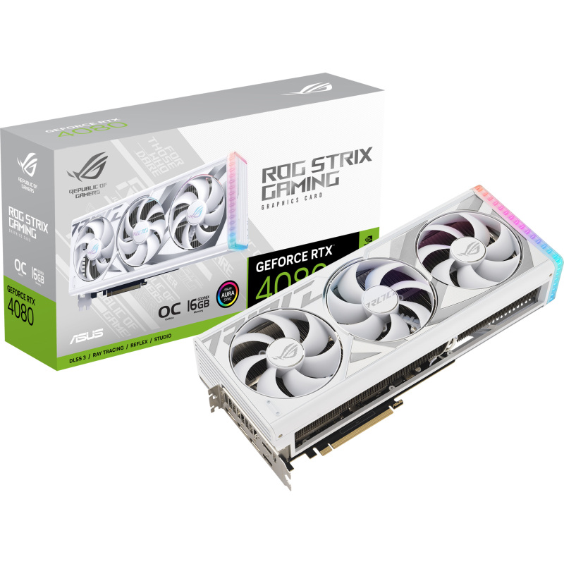 ASUS GeForce RTX 4080 ROG Strix White OC Edition Grafische kaart