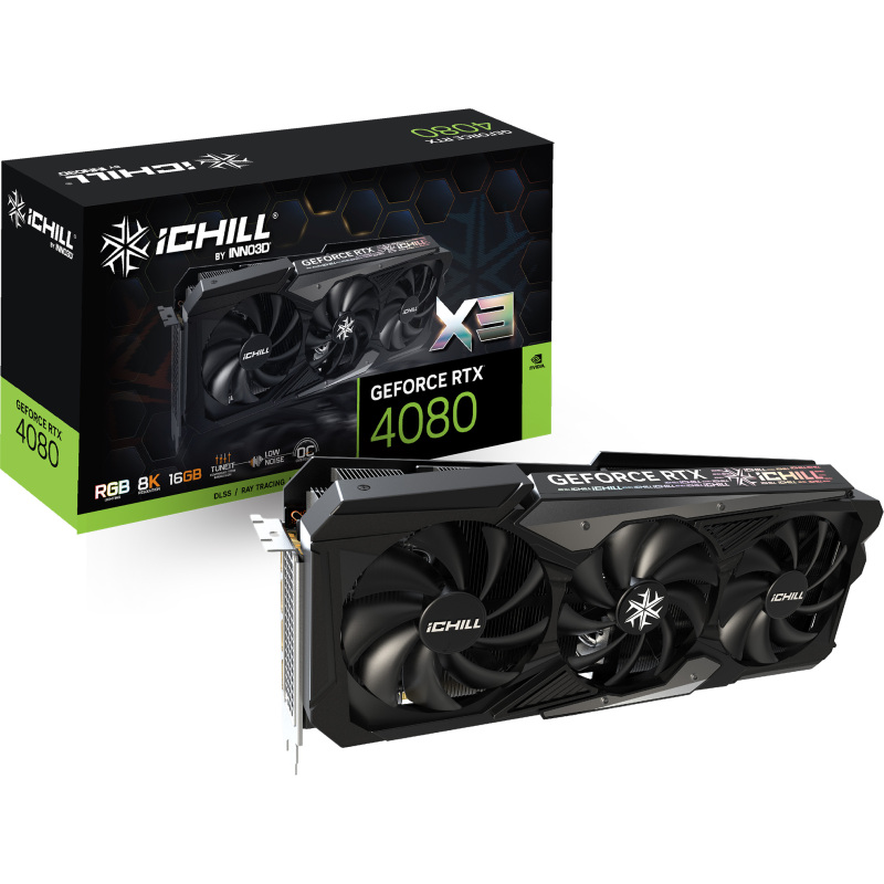 INNO3D GeForce RTX 4080 ICHILL X3 Grafische kaart