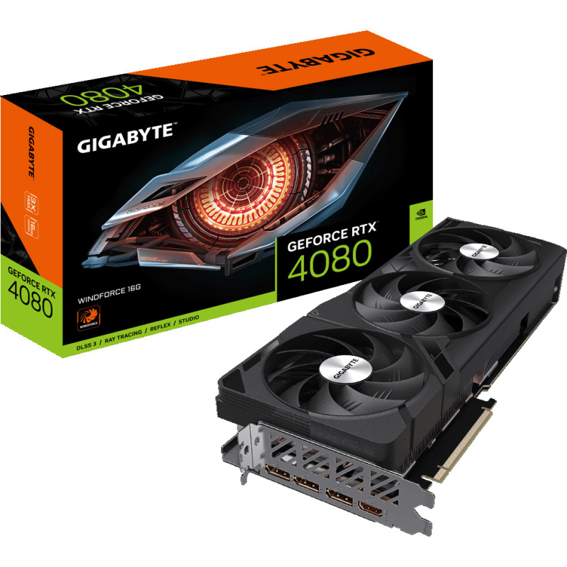 GIGABYTE GeForce RTX 4080 16GB WINDFORCE Grafische kaart