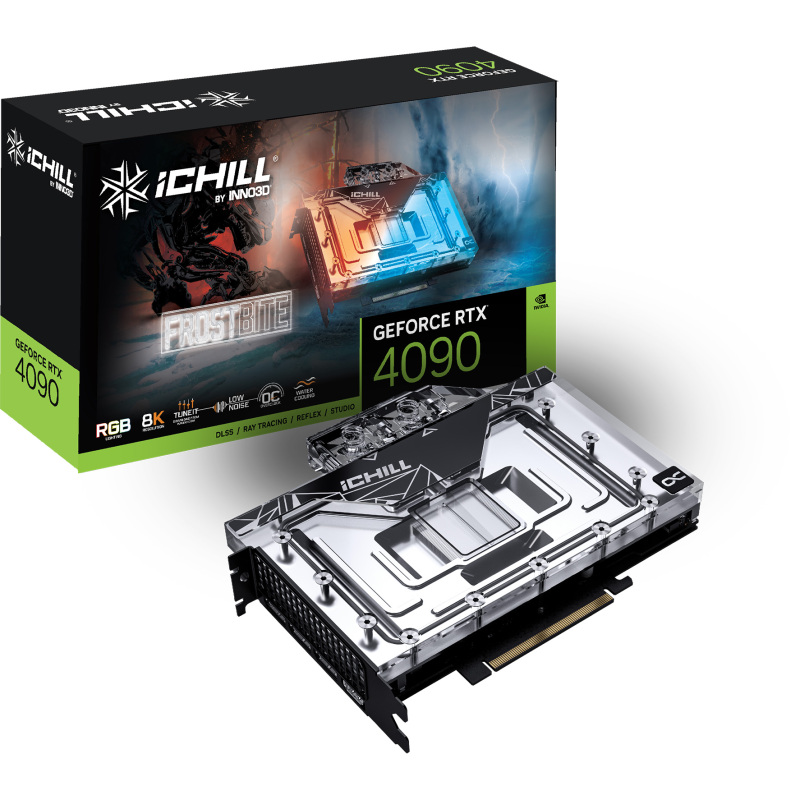 INNO3D GeForce RTX 4090 ICHILL FROSTBITE Grafische kaart