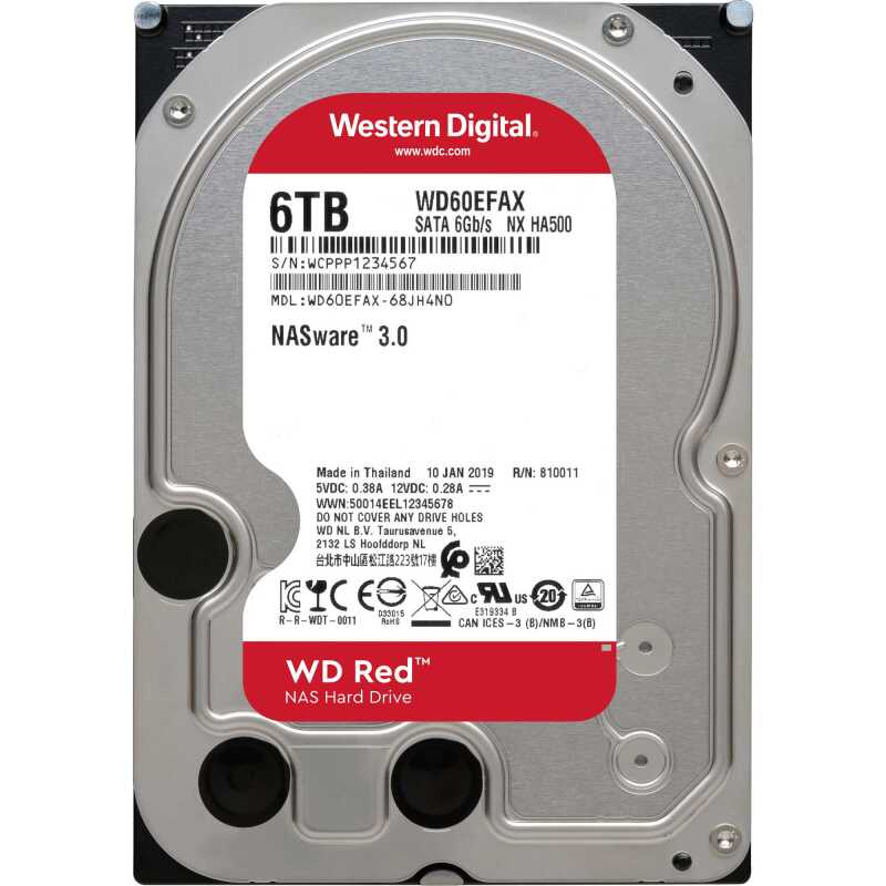 WD Red, 6 TB Harde schijf