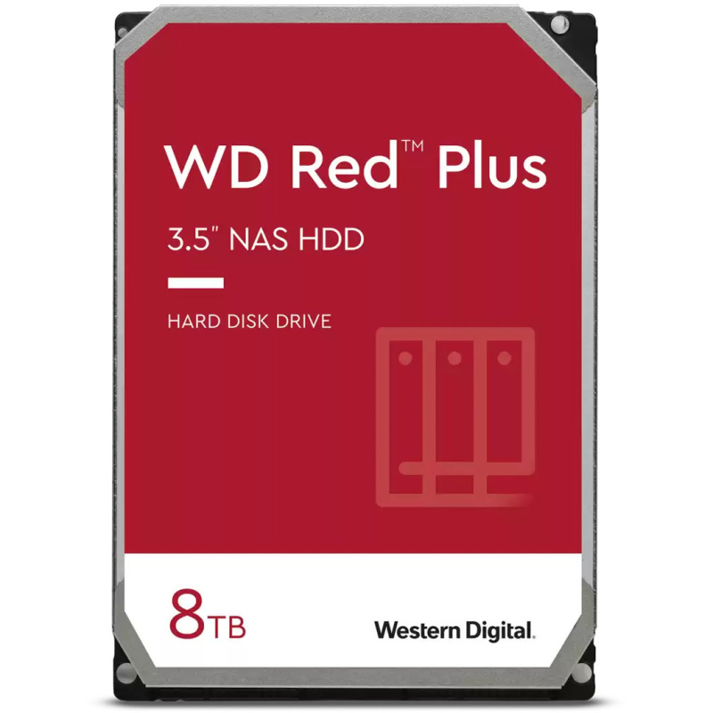 WD Red Plus, 8 TB Harde schijf