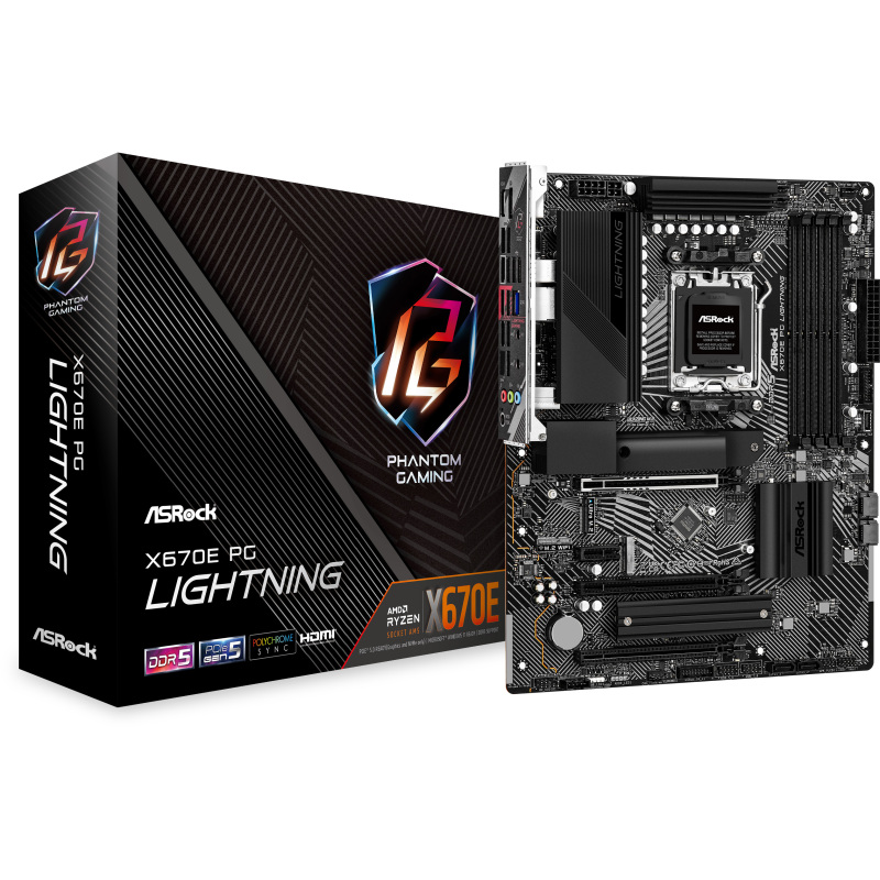 ASRock X670E PG Lightning Moederbord