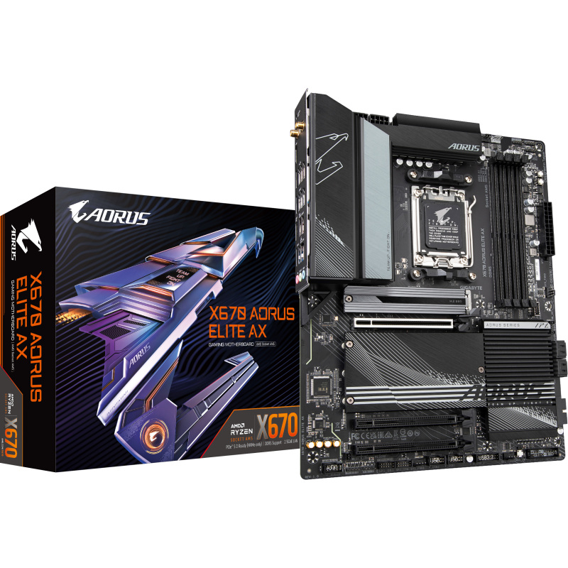 GIGABYTE X670 AORUS ELITE AX Moederbord