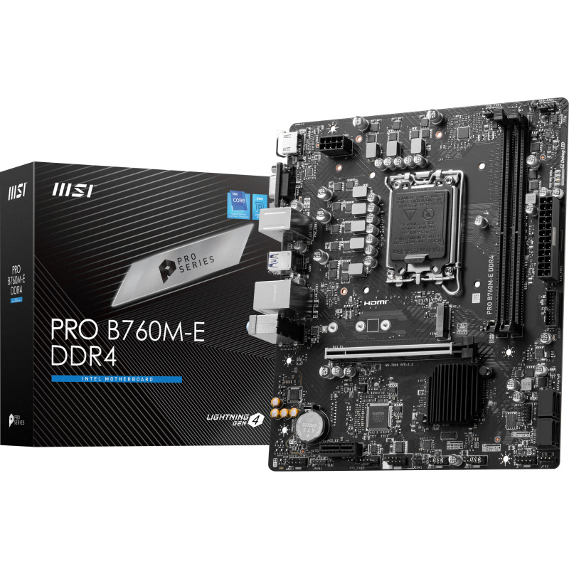 MSI PRO B760M-E DDR4 Moederbord