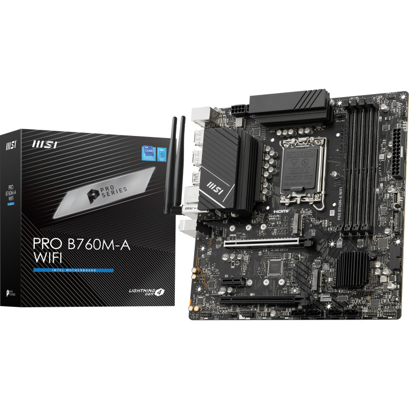 MSI PRO B760M-A WIFI Moederbord