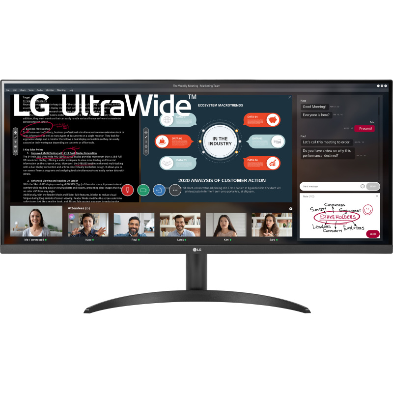 LG UltraWide 34WP500-B Ledmonitor
