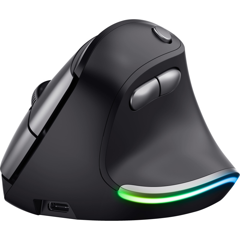 Trust Bayo Draadloze, oplaadbare, ergonomische muis Muis
