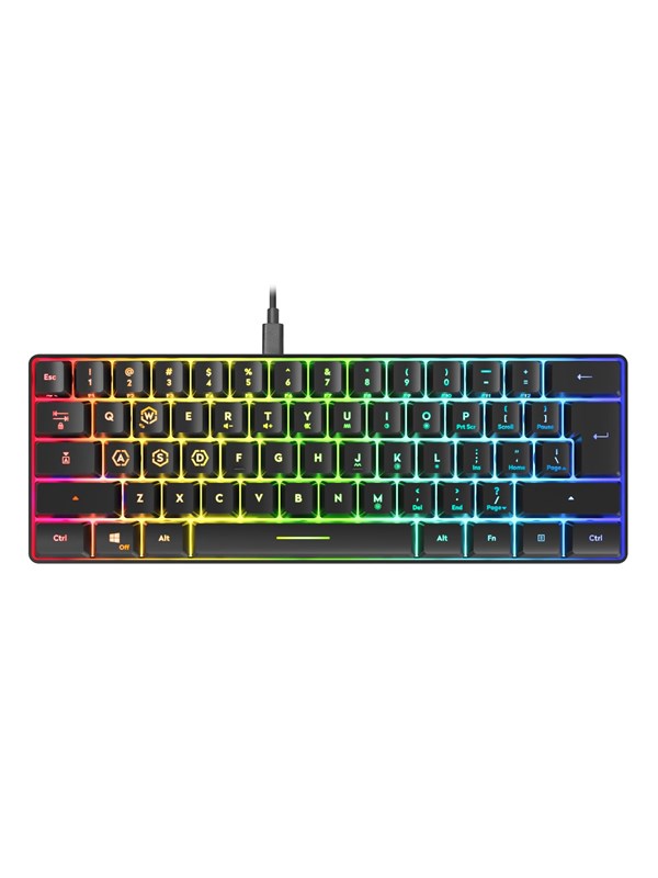Speed-Link LETOS RGB 60% Gaming Keyboard - Black - US Layout