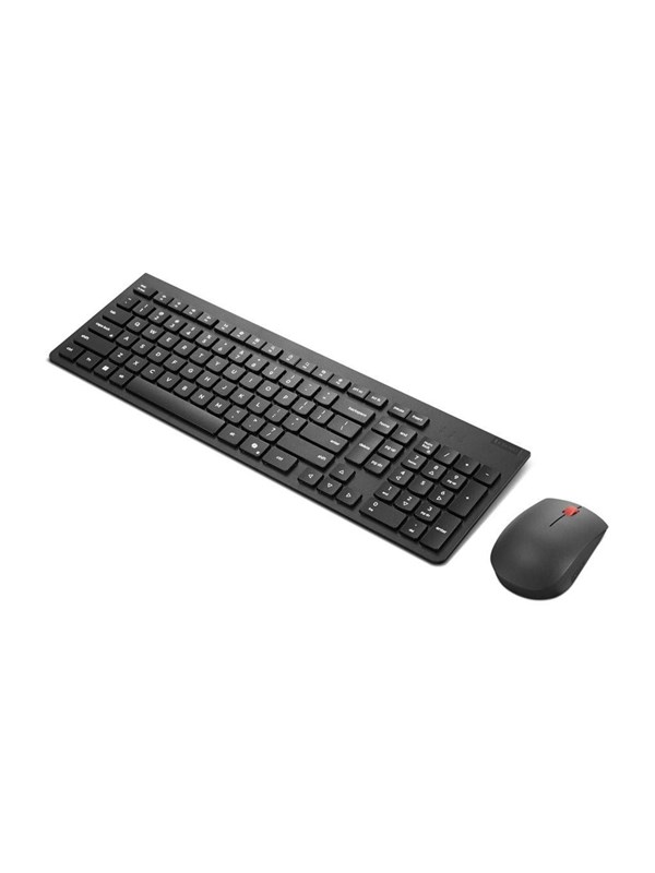 Lenovo Essential Wireless Combo Gen 2 - keyboard and mouse set - QWERTY - Nordic - black Input Device - Keyboard and mouse set - Noords - Zwart