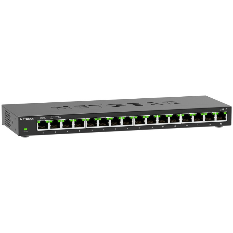 Netgear 16-Port Gigabit Ethernet Desktop Switch (GS316v3) Switch
