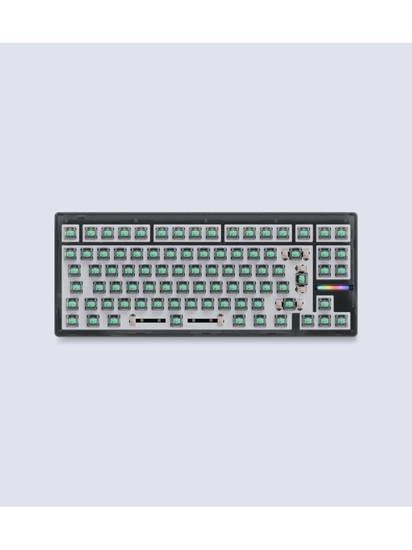 Wooting 80HE - ISO - No Keycaps - Linear60 - Ghost - Gaming Toetsenbord - Zonder Numpad - Universal - Grijs