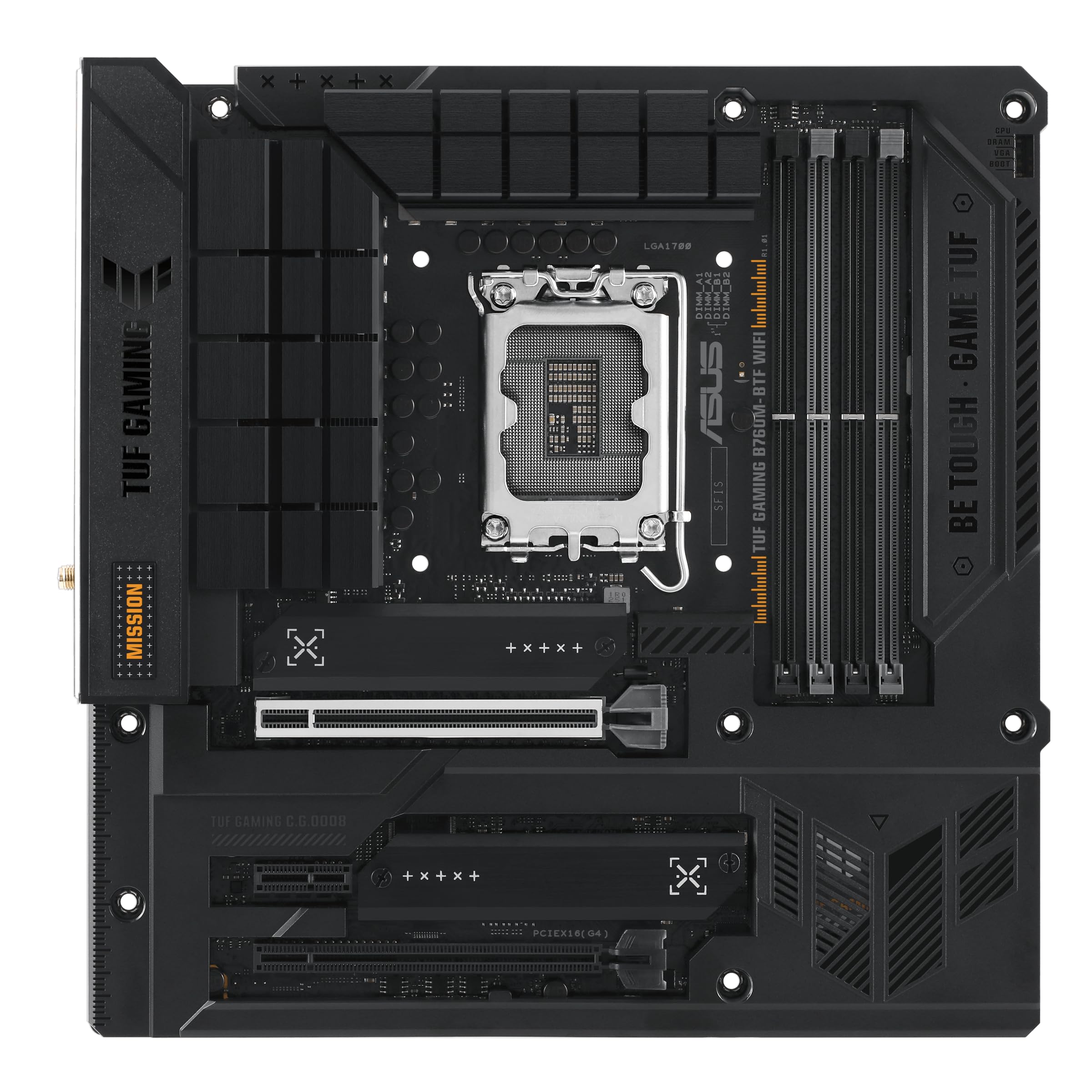 Asus INTEL generatie CPU compatibel moederbord B760M GAMING WIFI Binnenlandse geautoriseerde distributeur product videokaart PC-behuizing moet worden bevestigd 14&13 zwart