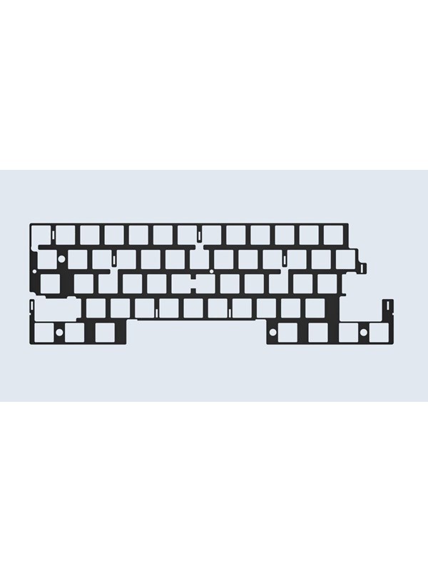 Wooting 60HE PC Switch Plate - Upgrade Accessoires - ANSI - Zwart