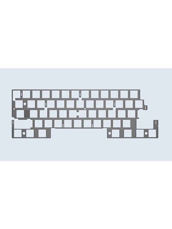 Wooting 60HE PC Switch Plate - Upgrade Accessoires - ISO - Wit
