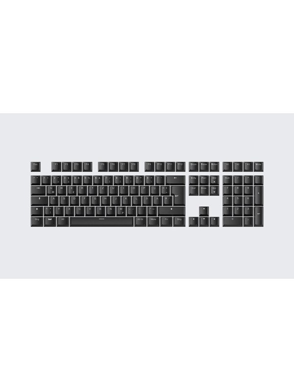 Wooting PBT Keycaps - German (ISO) - Just Black - Keycaps - Duits - Zwart