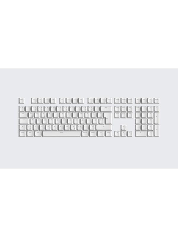 Wooting PBT Keycaps - German (ISO) - Just White - Keycaps - Duits - Wit