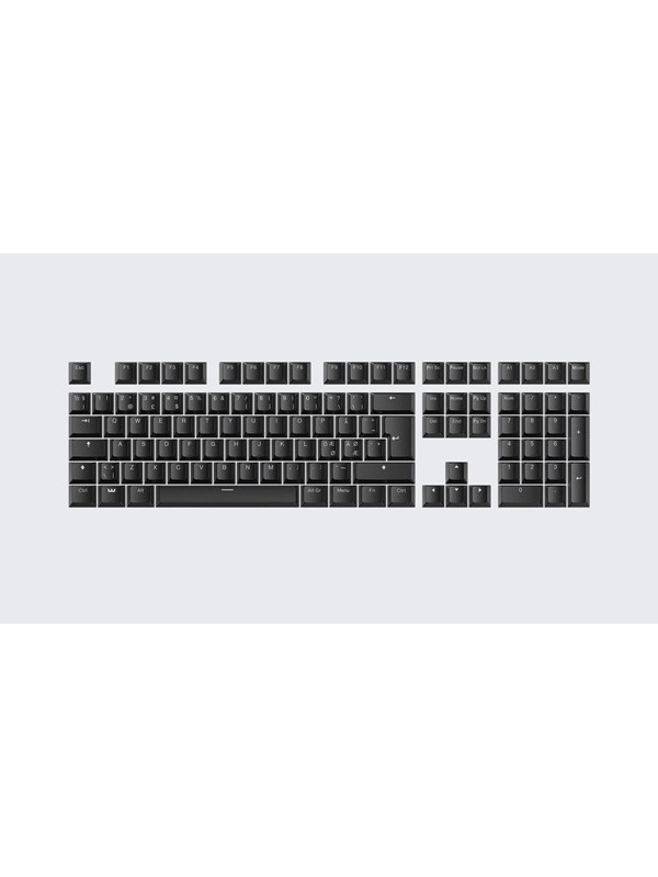 Wooting PBT Keycaps - Nordic (ISO) - Just Black - Keycaps - Noords - Zwart