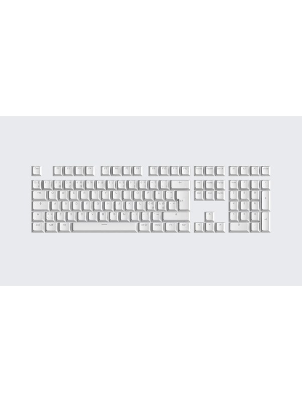 Wooting PBT Keycaps - Nordic (ISO) - Just White - Keycaps - Noords - Wit