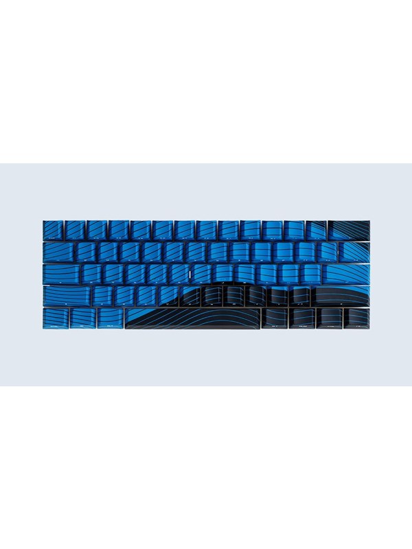 Wooting Magnetic Waves Keycaps - US (ANSI) - Ocean Blue - Keycaps - Engels (VS) - Blauw