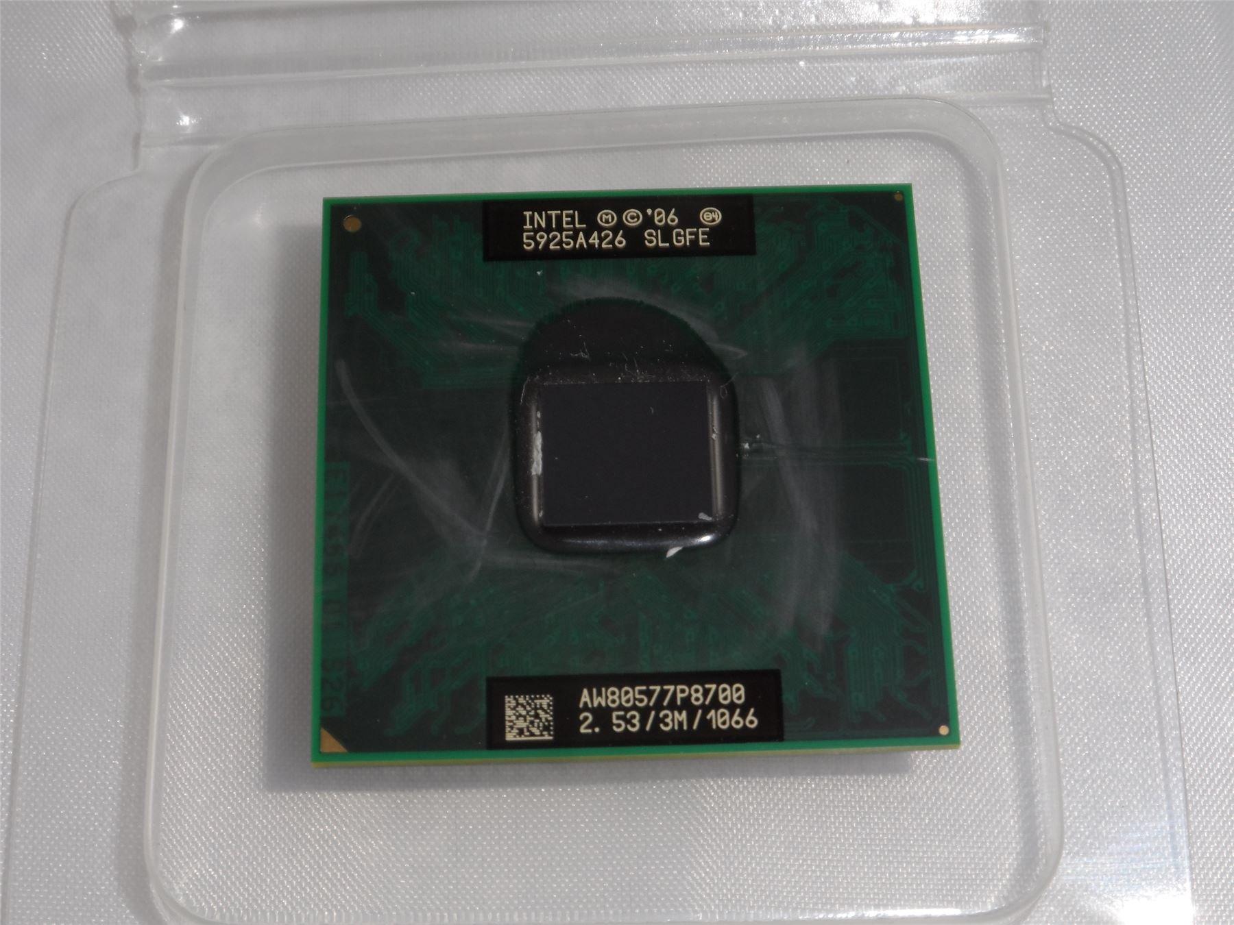 Hurry hausen Intel Intel Core 2 DUO P8700 Mobiele CPU 2,53 GHz 1066 MHz 3 MB Socket P - SLGFE
