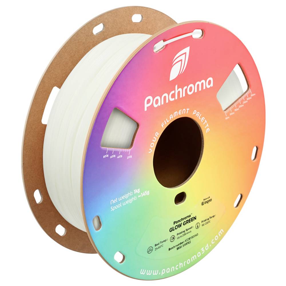 Polymaker CA02030 Panchroma™ Glow Filament PLA kunststof Nalichtend, Kleurverandering 1.75 mm 1000 g Glow Green 1 stuk(s)