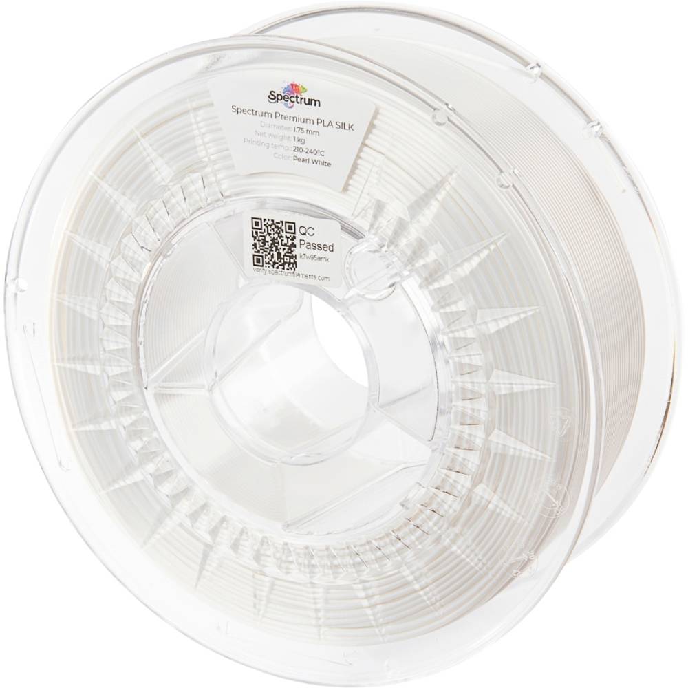 Spectrum Filaments 80448 PLA SILK Filament PLA zijdeglans Zijdeglans 1.75 mm 1000 g Pearl White, Wit, Parel-wit 1 stuk(s)